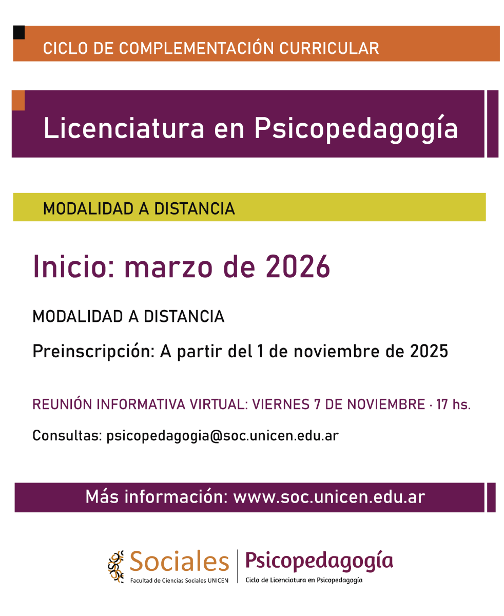 Inscripcion Psicopedagogia