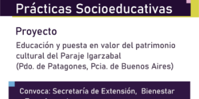PSE: Educación y puesta en valor del patrimonio cultural del Paraje Igarzábal