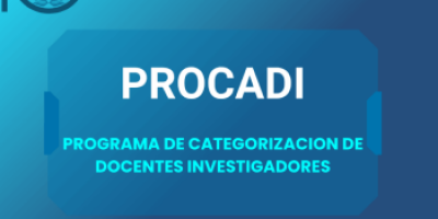 Inscripción al Programa de Categorización de Docentes-Investigadores