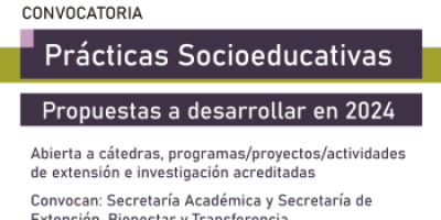Convocatoria a presentación de proyectos de Prácticas Socioeducativas para 2024