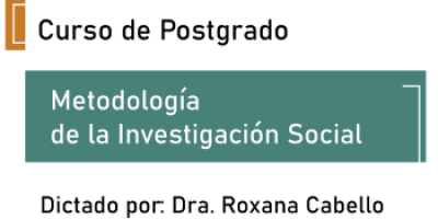 Curso de postgrado sobre Metodología de la Investigación Social