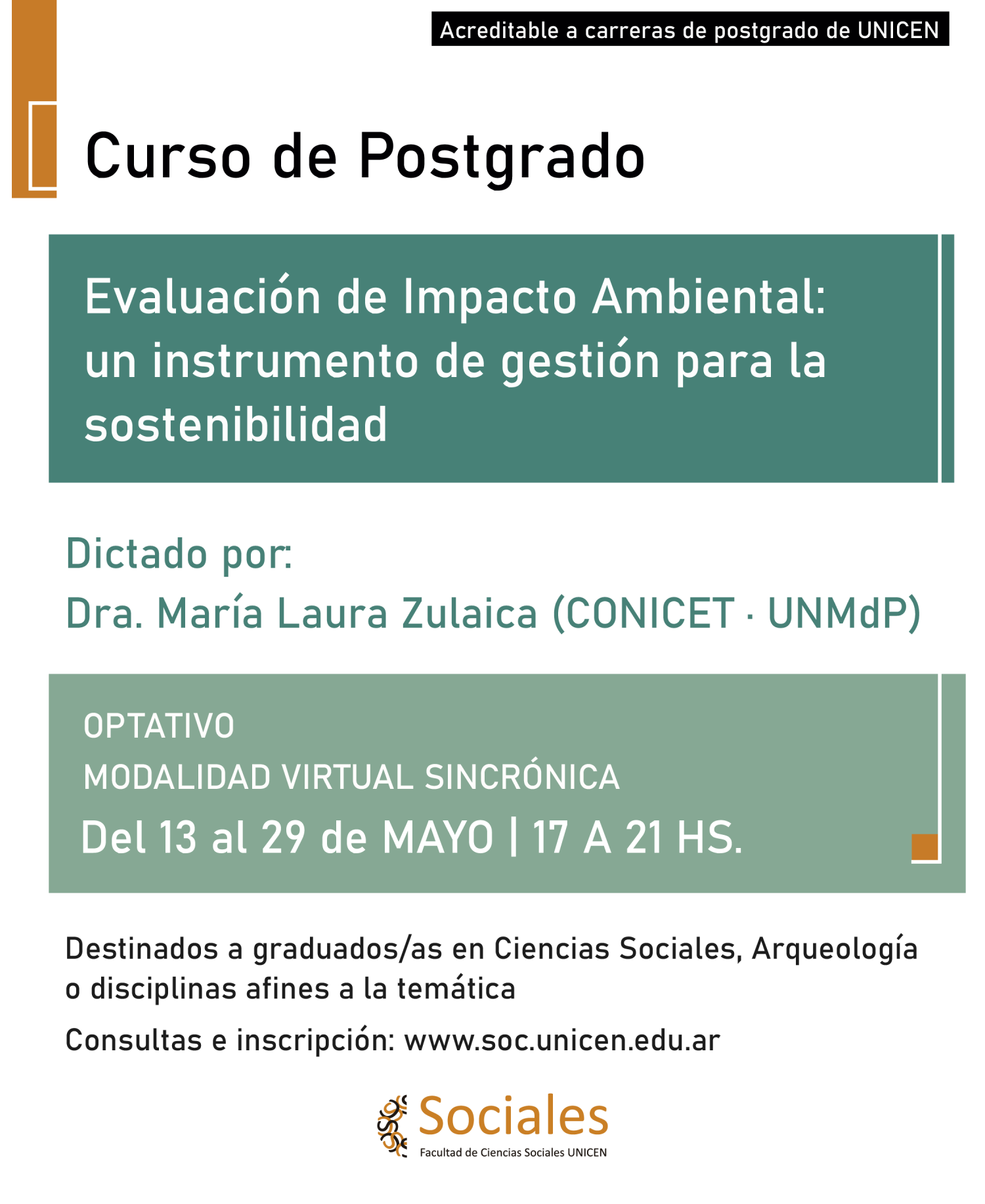 Curso Postgrado Evaluacin Impacto Ambiental