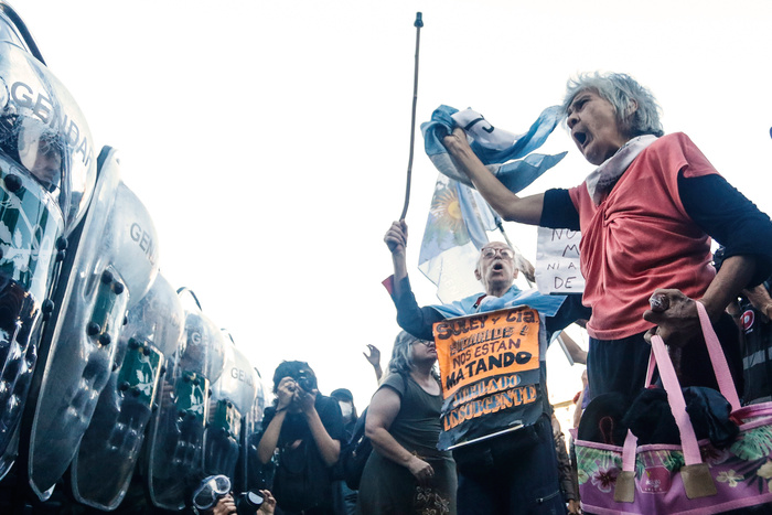 Marcha jubilados - Foto Leandro Teysseire / Página12