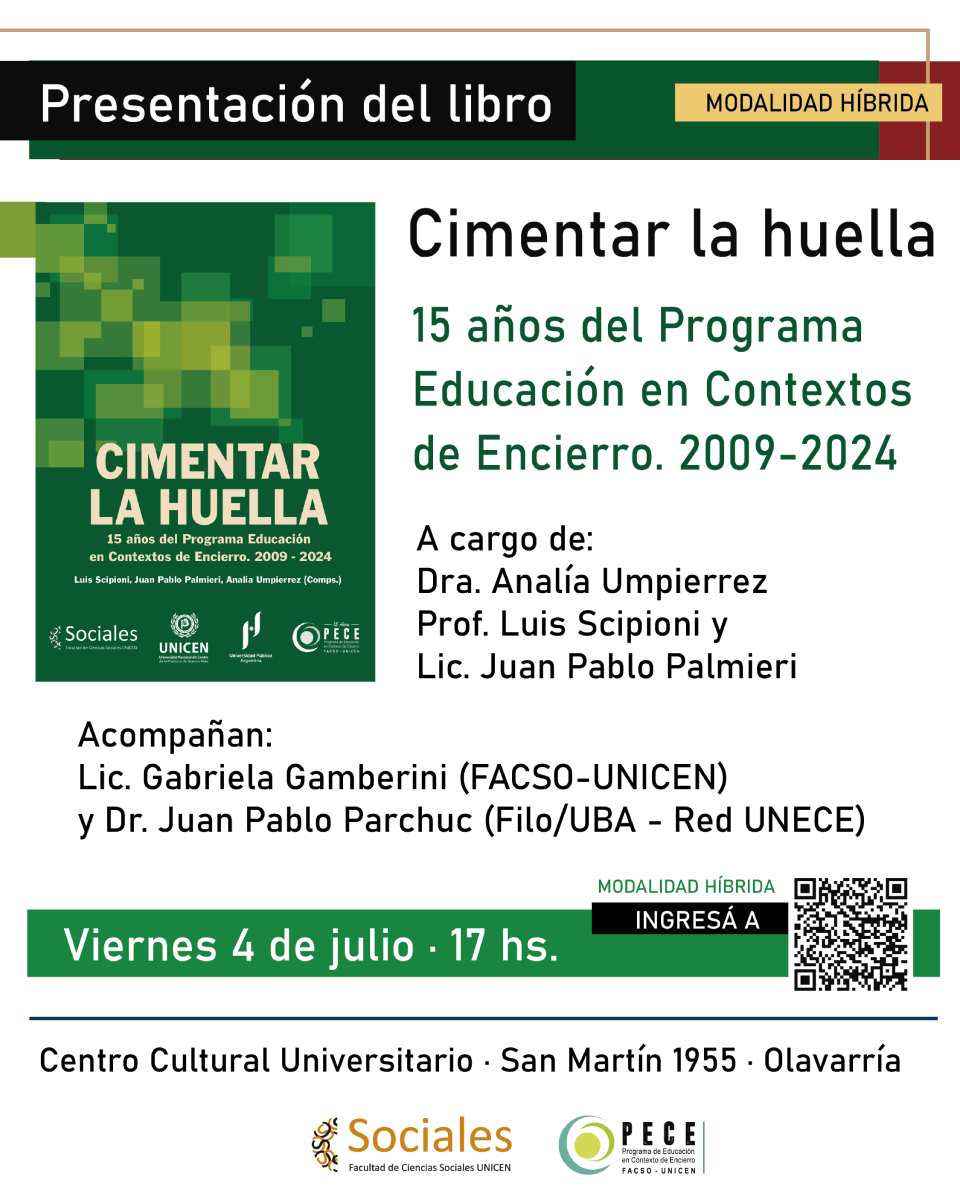Presentacin del libro Cimentar la huella