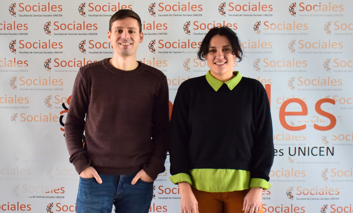 Becarios posdoctorales FACSO Exequiel Alonso y Natalia Larrea