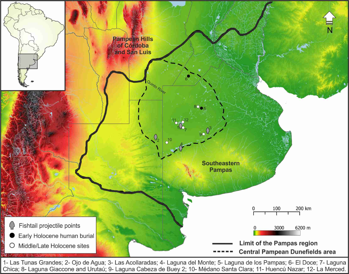 Ubicación del Campo de Dunas del Centro Pampeano