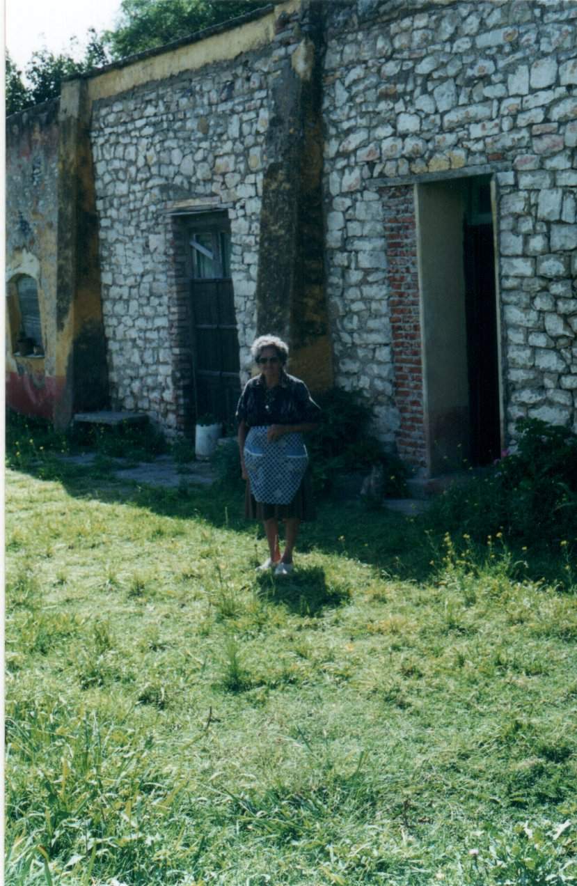 Sra de Palmieri en su vivienda de Boca Sierra